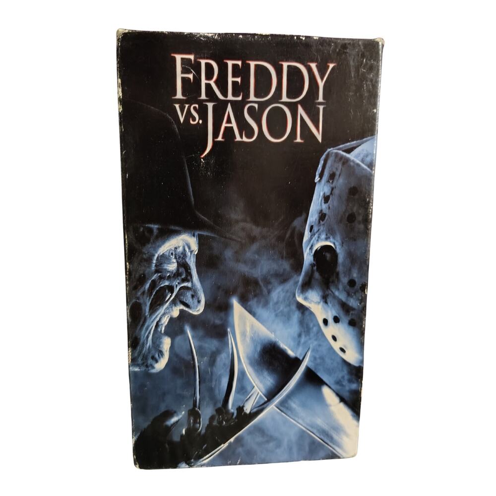 2003 Freddy Vs Jason VHS Tape Cult Horror Good Condition Slipcover Rated R